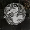 Blackbird in Mulberry Tree -Reusable Window Art by Angela Harding