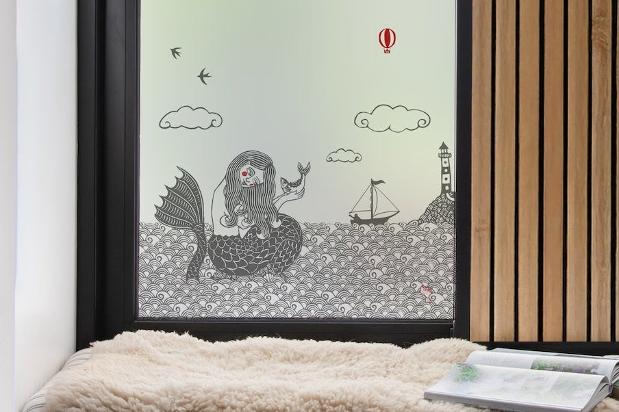 Mermaid folklore Cornish window film
