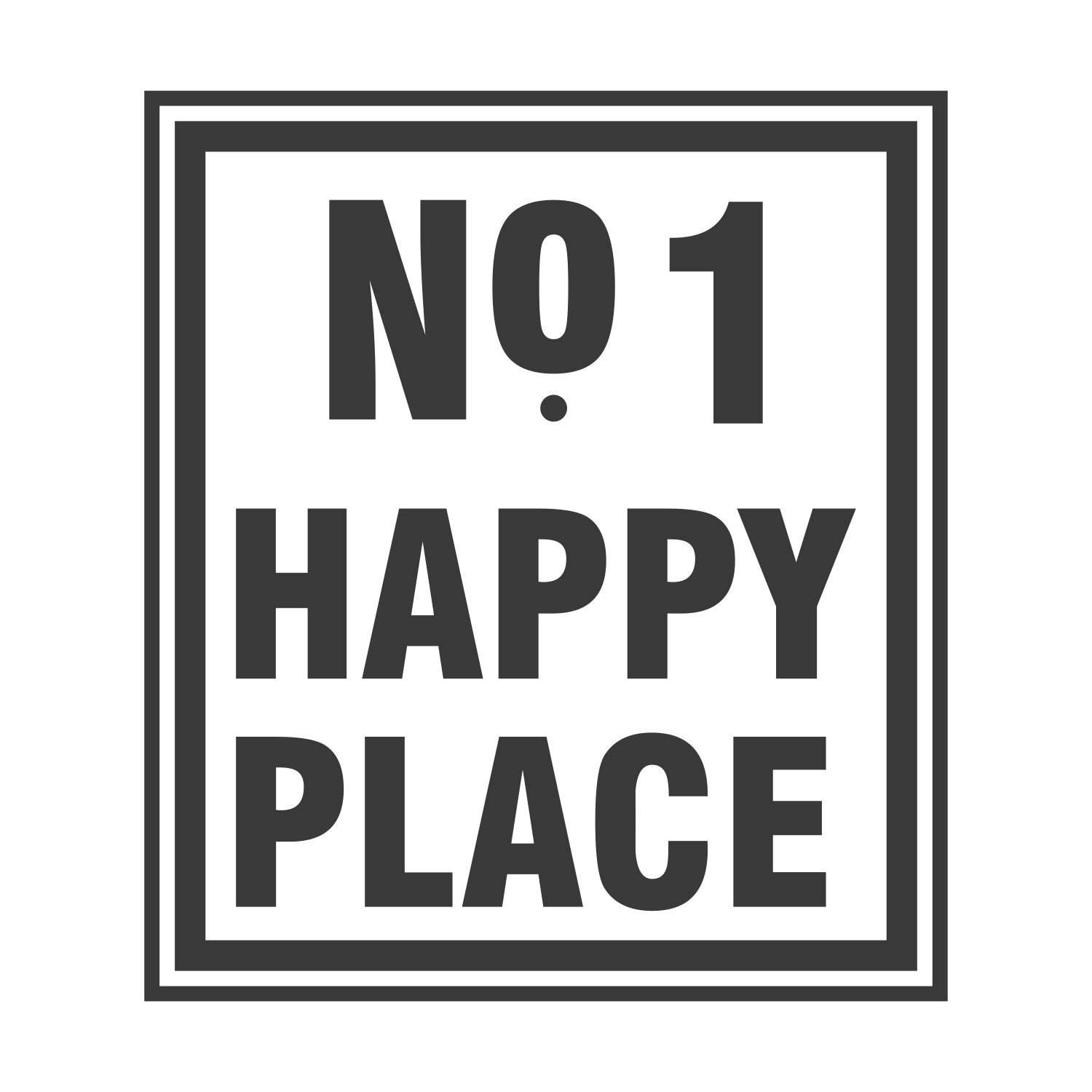 Happy Place House Sign - Stencil Film