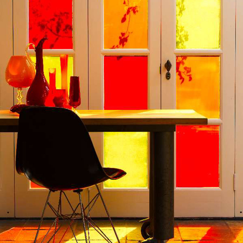 Yellow Stained Glass Film.