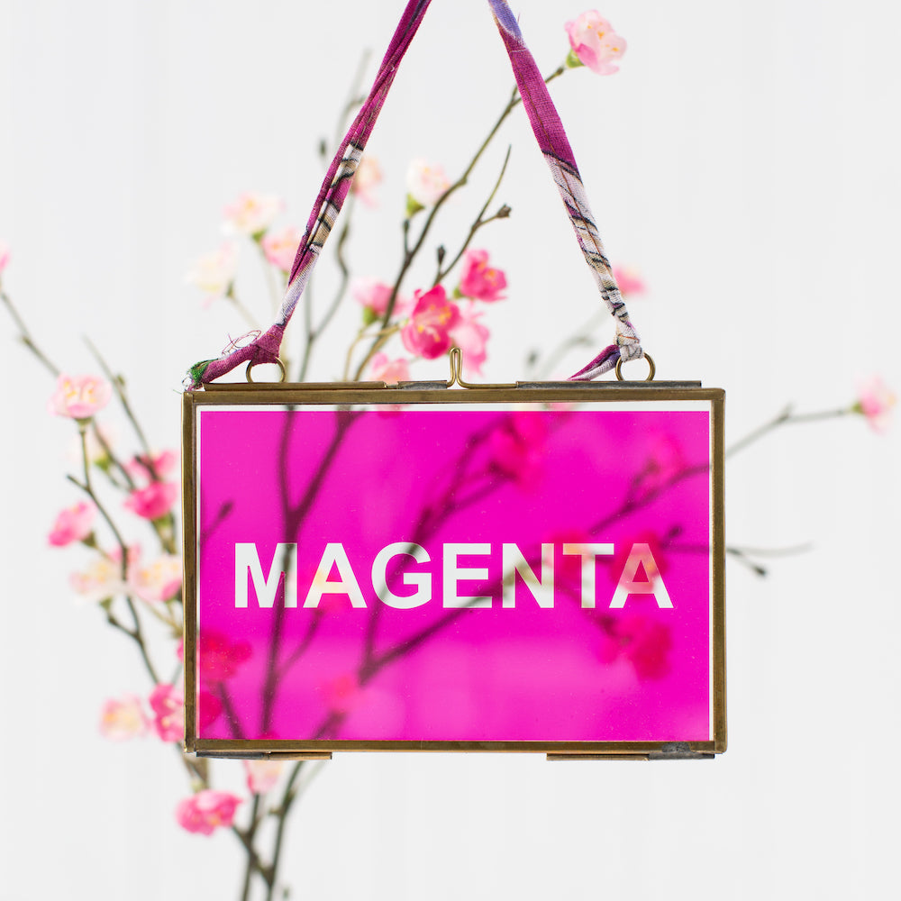 Magenta Stained Glass Film.