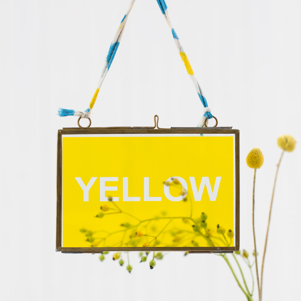 Yellow Stained Glass Film.