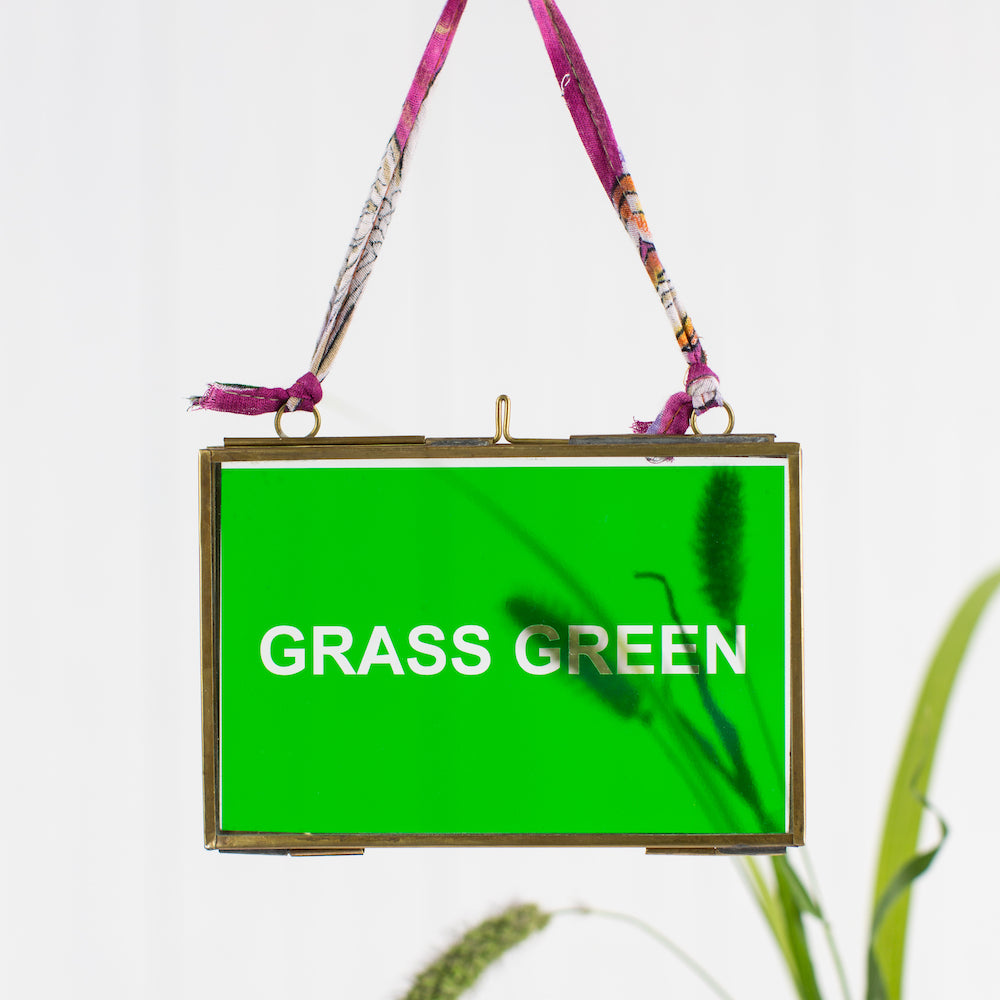 Grass Green Stained Glass Film.