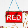 Red Stained Glass Film.