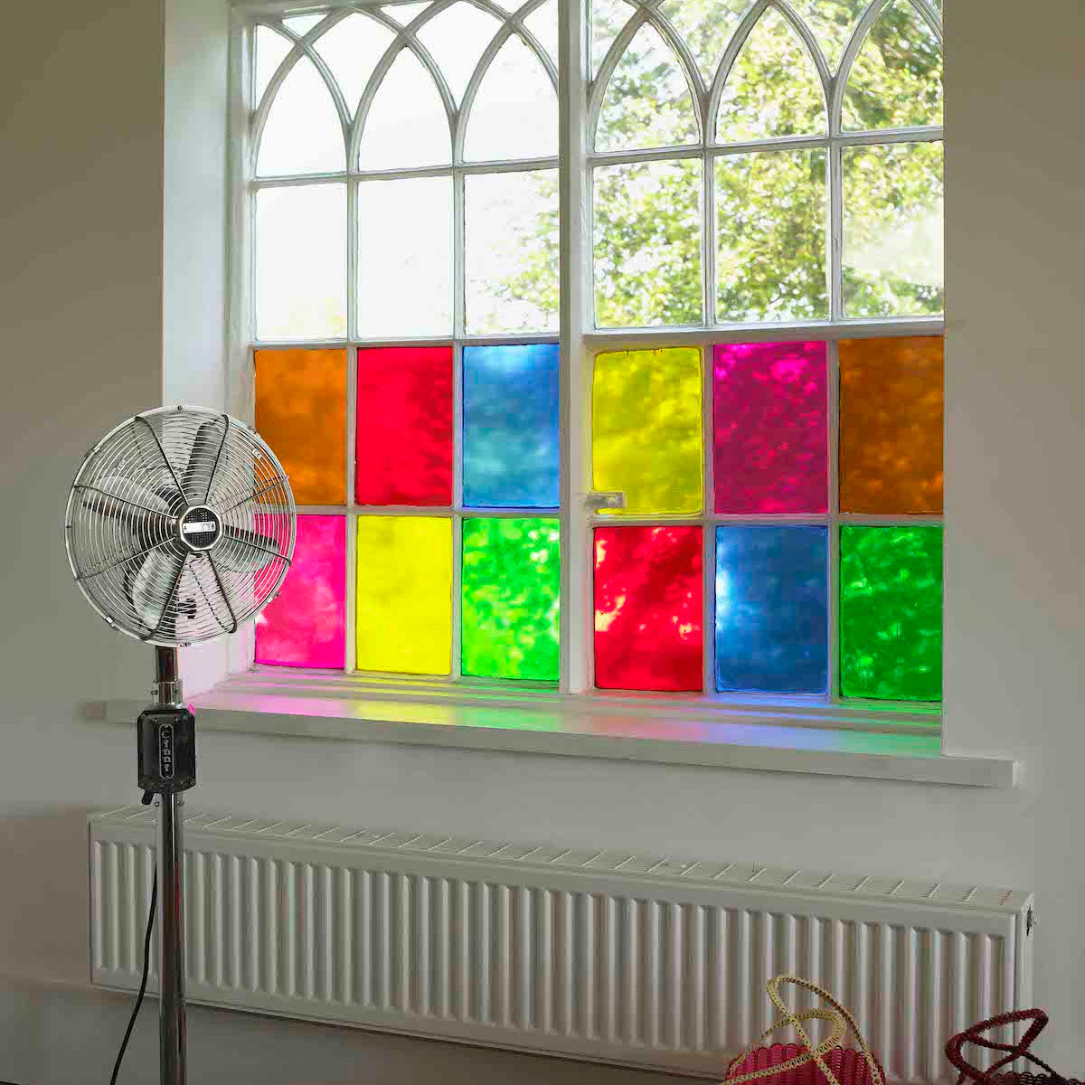 Yellow Stained Glass Film.