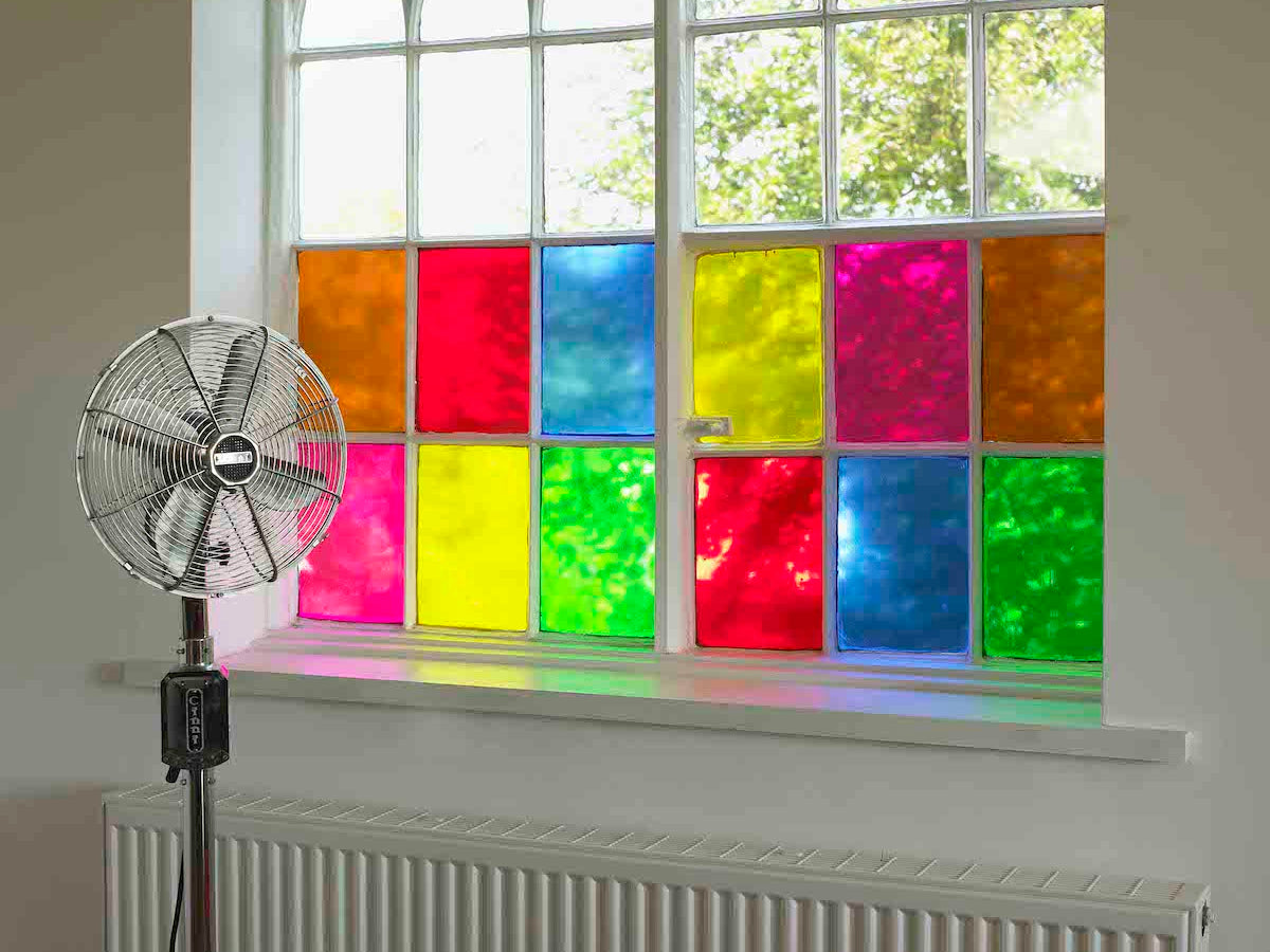 Yellow Stained Glass Film.