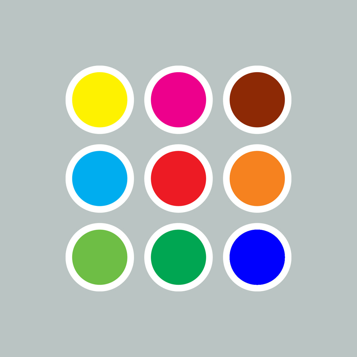 Coloured Circle Block.