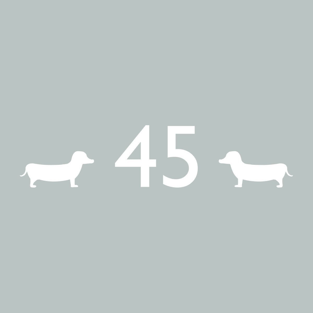 Gill Sans Number & Dogs.