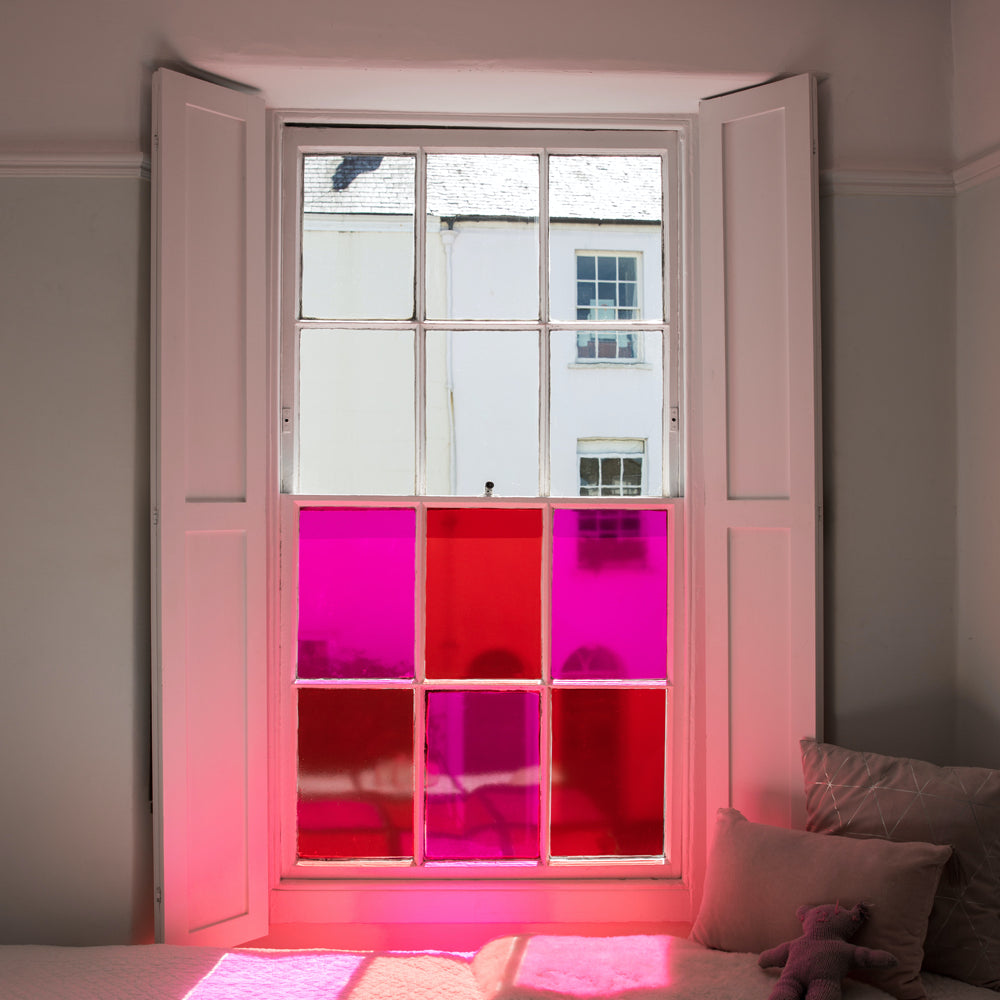 Magenta Stained Glass Film.