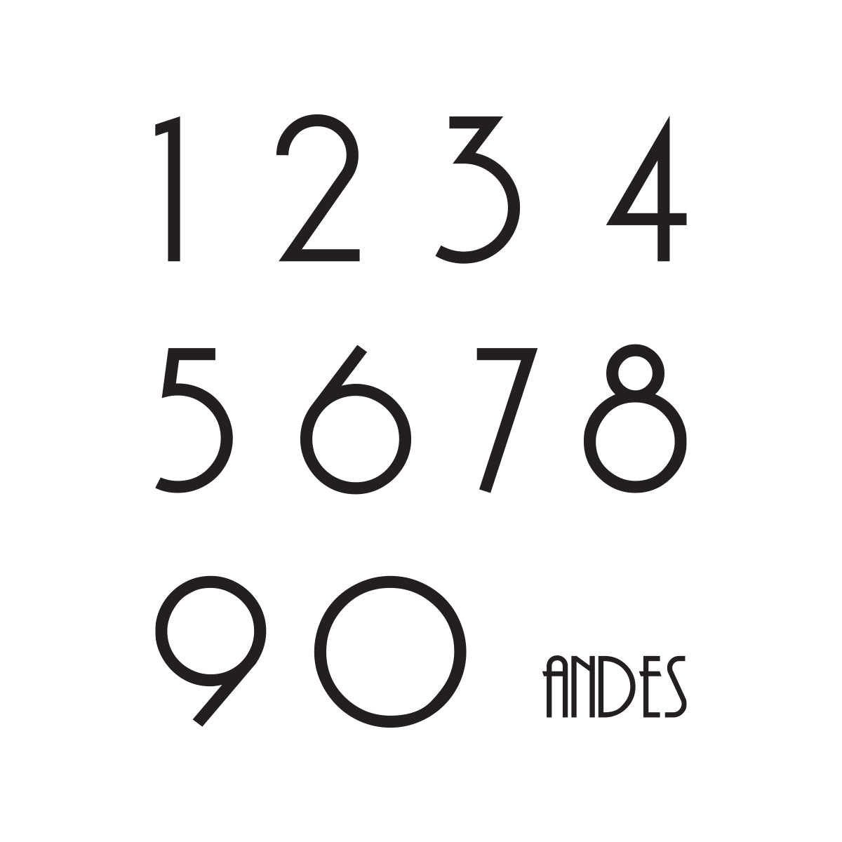 Andes Number in Circle.