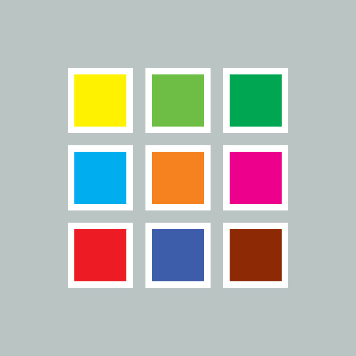 Coloured square block.