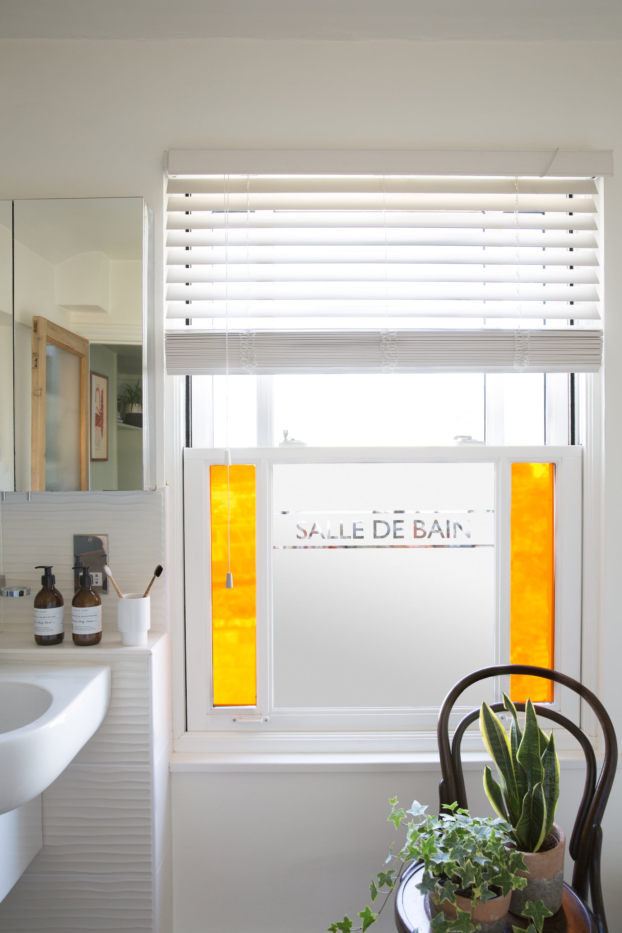 Salle de bain stripe.