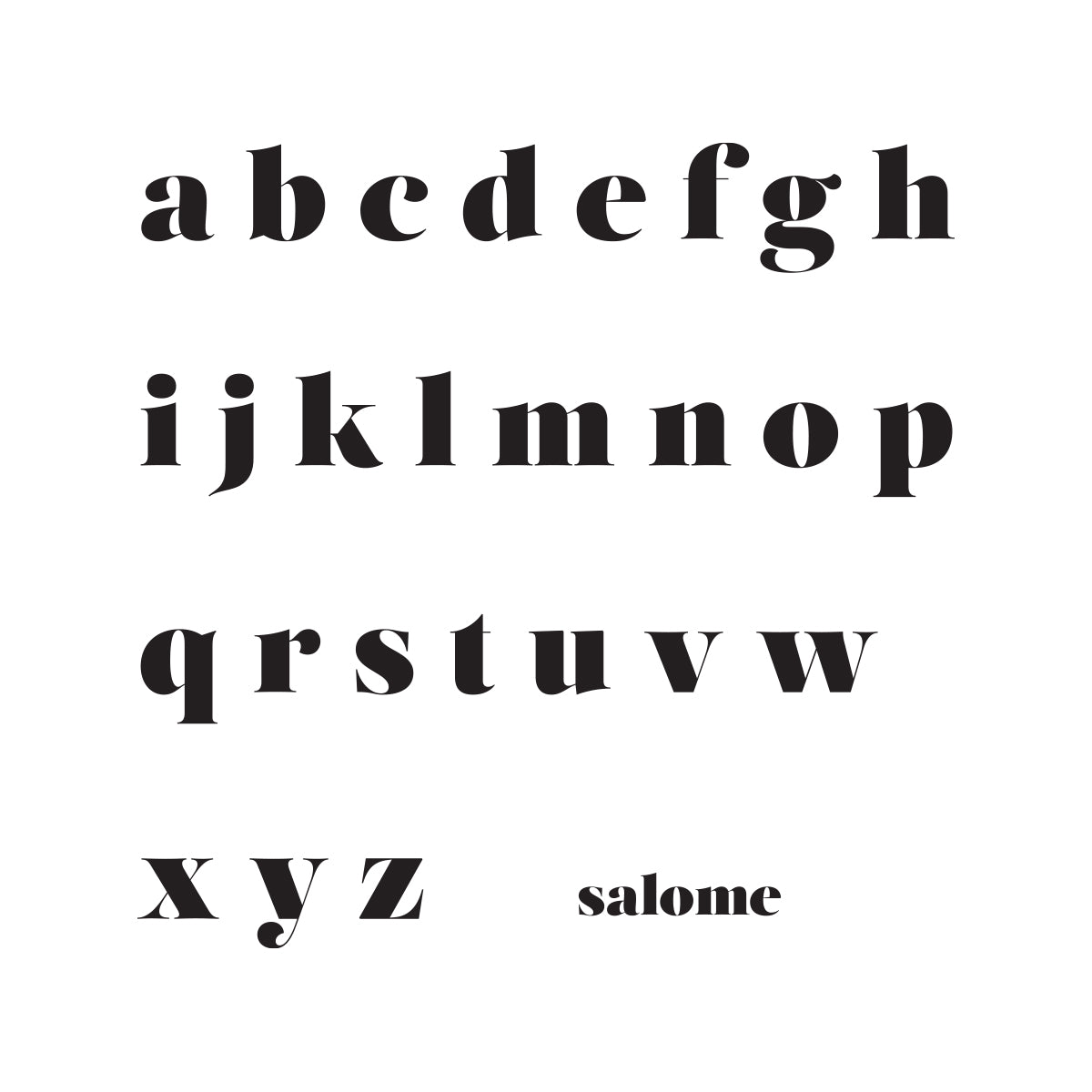 Salome Written Number Block.